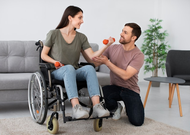 Residents at Dee View Court Neuro Care Centre